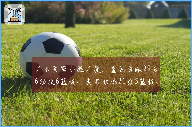 广东男篮小胜广厦，奎因贡献29分6助攻6篮板，麦考尔添21分5篮板，王少杰上演隔扣桑普森